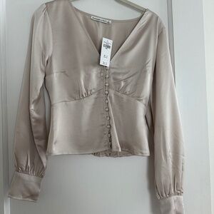 Abercrombie & fitch satin blouse